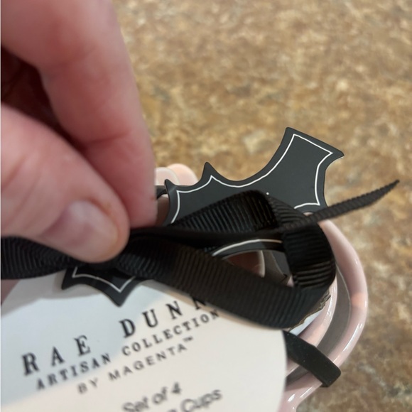 Rae Dunn Set of Pink Ceramic ghost shaped Measuring Cups - Picture 4 of 5